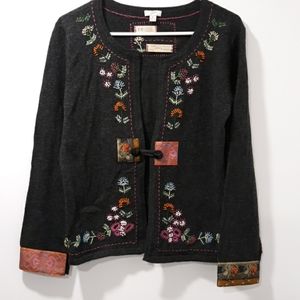 Wool J. Jill Cardigan Sweater